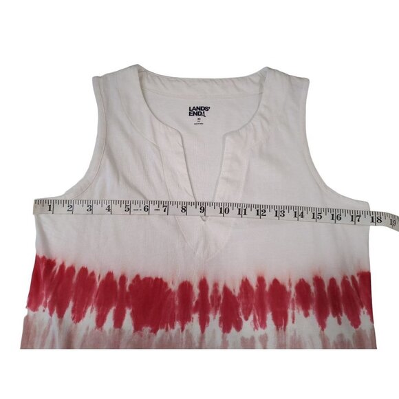 Lands End Shift Dress Womens XS Sleeveless Pockets Cover‎ Up Rainbow Tie Tye - Picture 9 of 10